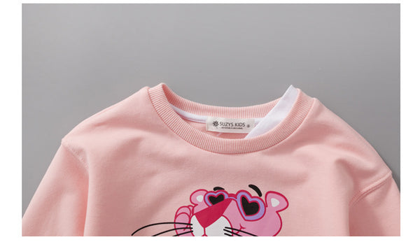 Adorable Pink Panther Theme Sweater
