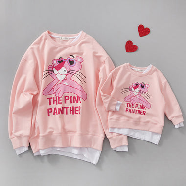 Adorable Pink Panther Theme Sweater