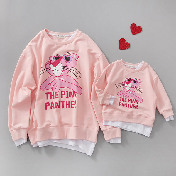 Adorable Pink Panther Theme Sweater
