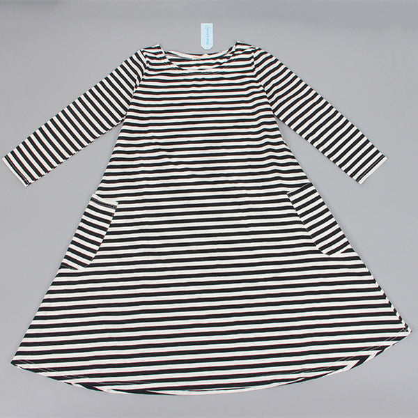 Ankle-Length Casual Mother & Daughter Terno Dress