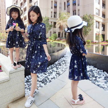 Summer Style Mother & Daughter Casual Dress