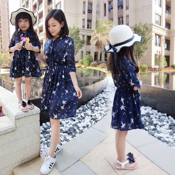 Summer Style Mother & Daughter Casual Dress