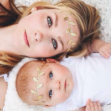 Gold Leaf Headband Set