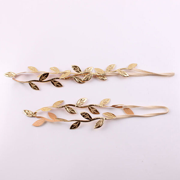 Gold Leaf Headband Set