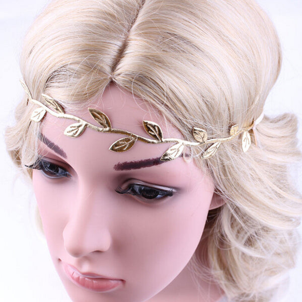 Gold Leaf Headband Set