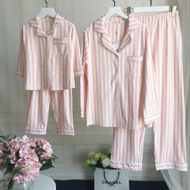Striped Cotton Pajama Set