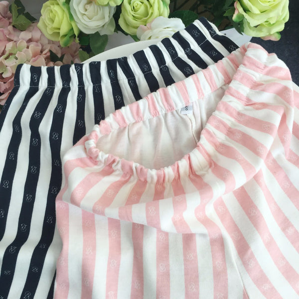 Striped Cotton Pajama Set