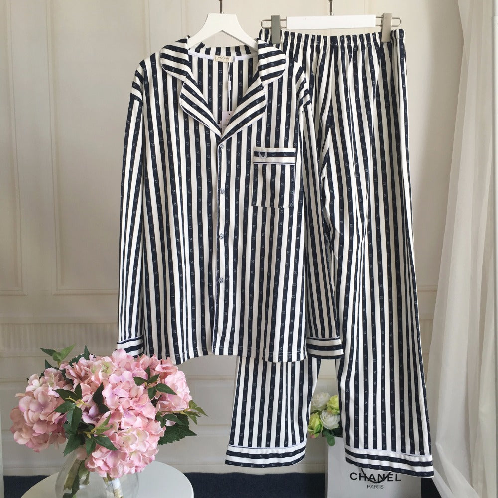 Striped Cotton Pajama Set