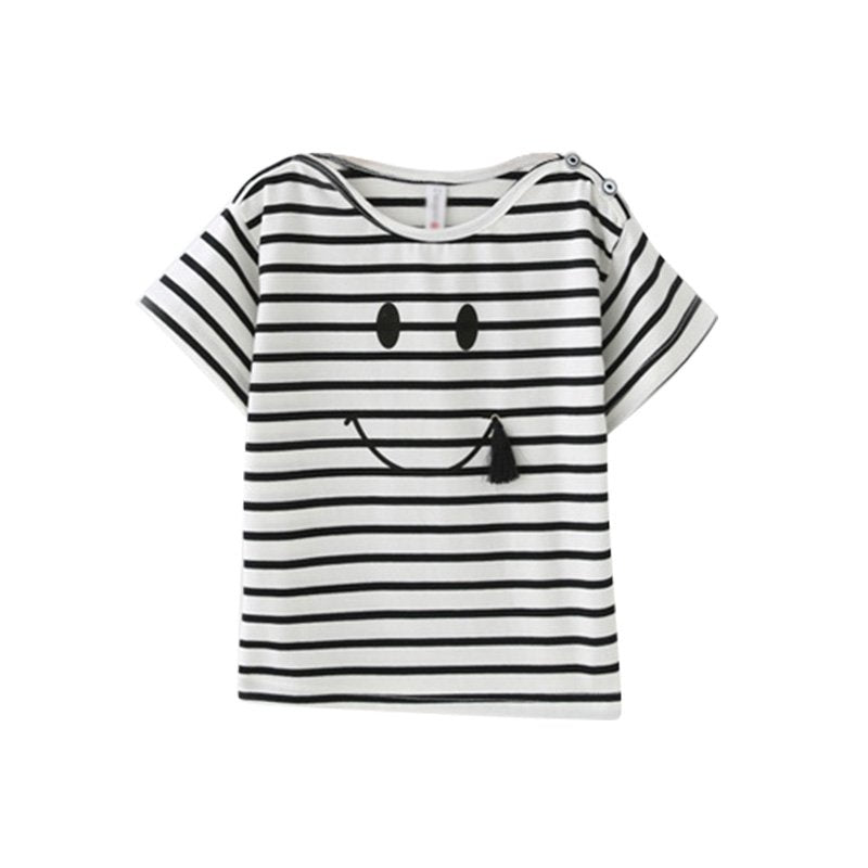 Striped Smiley Face Matching Shirts