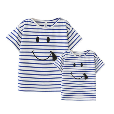 Striped Smiley Face Matching Shirts