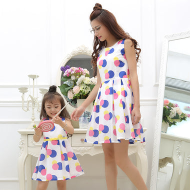 Colorful Polka Dots Dress