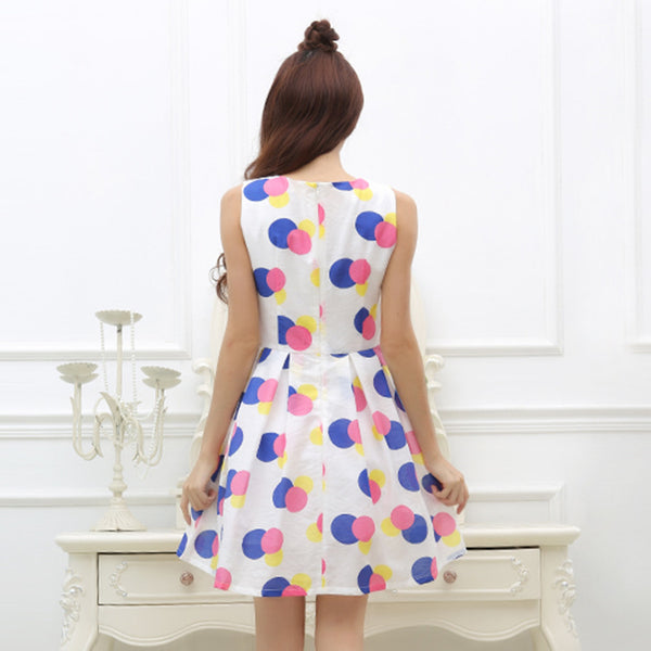 Colorful Polka Dots Dress