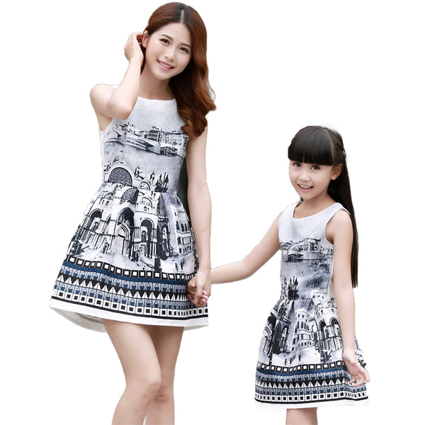 Retro & Butterfly Printed Dress