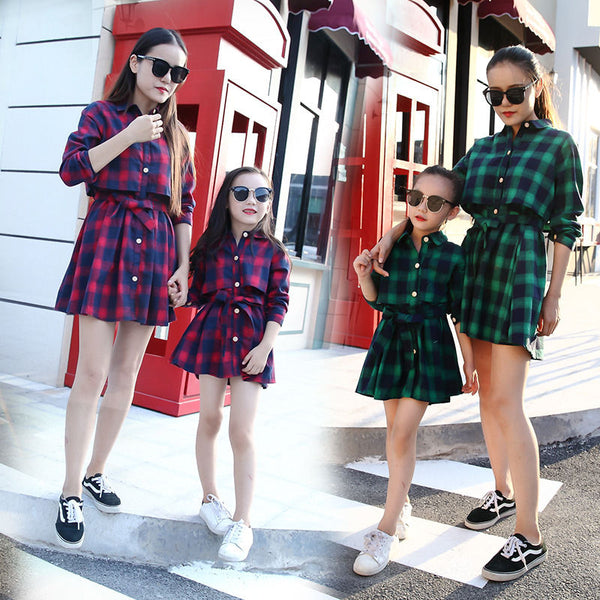 Spring Cotton Mother And Daughter Oufits