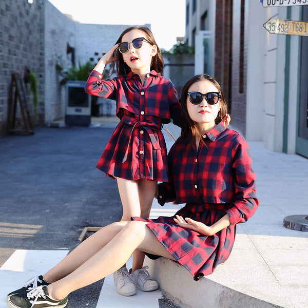 Spring Cotton Mother And Daughter Oufits