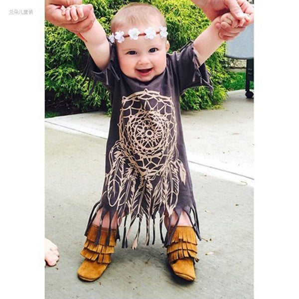 Black Fringe T-shirt