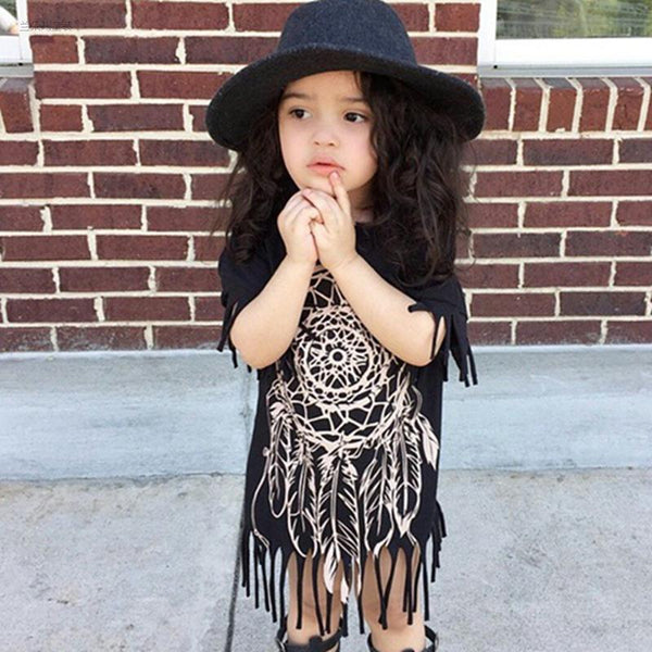 Black Fringe T-shirt