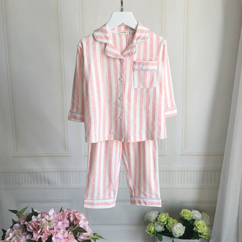 Striped Cotton Pajama Set