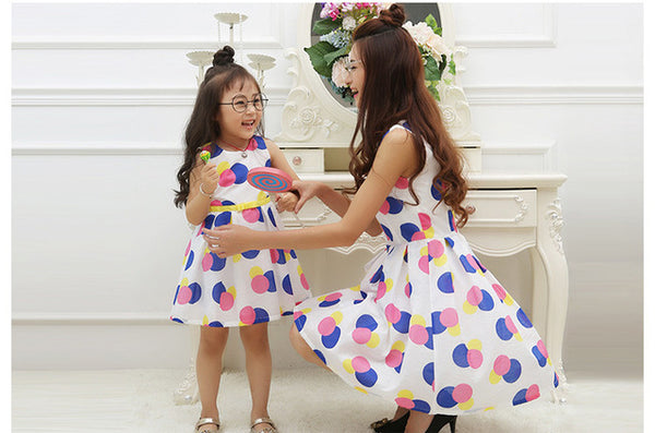 Colorful Polka Dots Dress