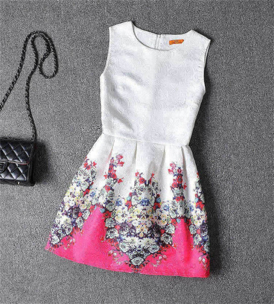 Retro & Butterfly Printed Dress