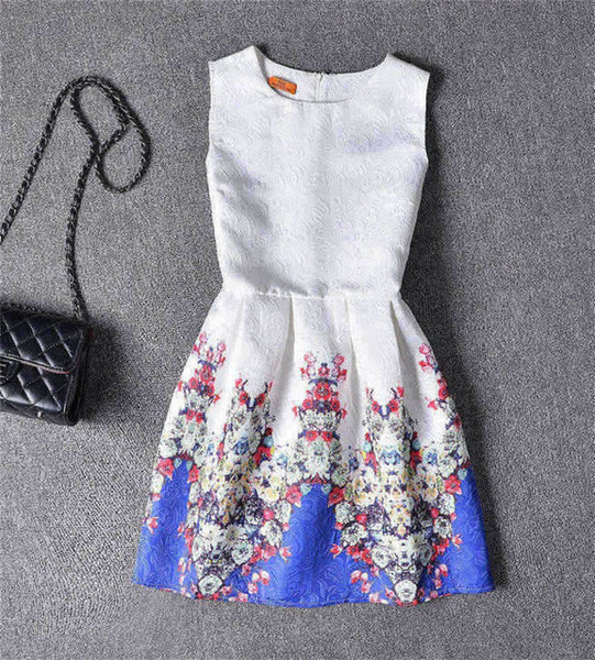 Retro & Butterfly Printed Dress