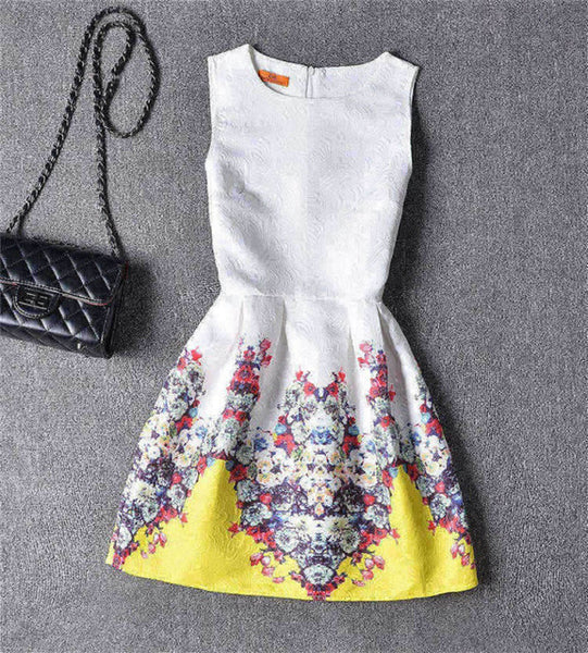 Retro & Butterfly Printed Dress