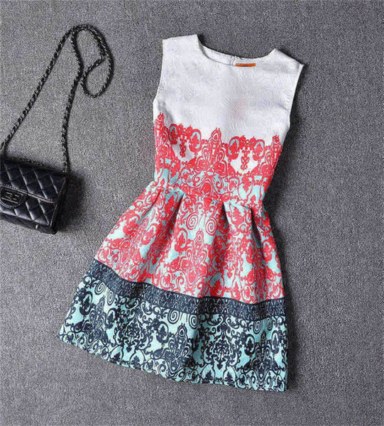 Retro & Butterfly Printed Dress