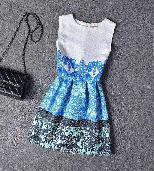 Retro & Butterfly Printed Dress