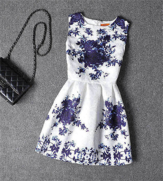 Retro & Butterfly Printed Dress